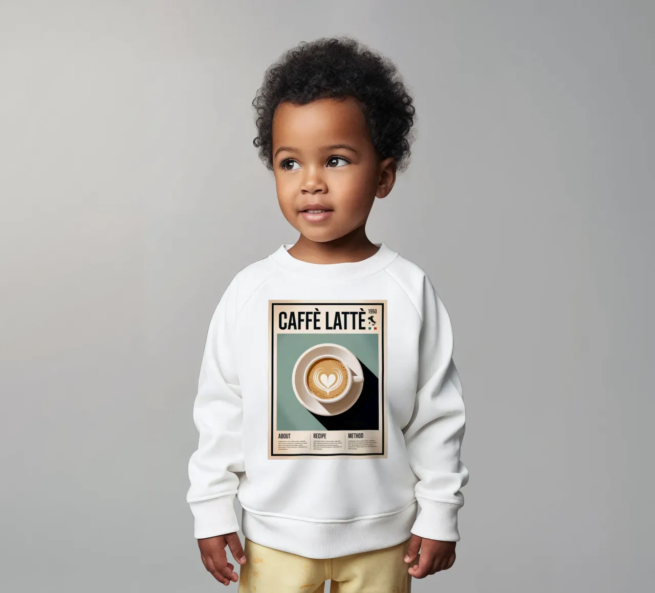 LATTE felpa neonato da Rick Thompson