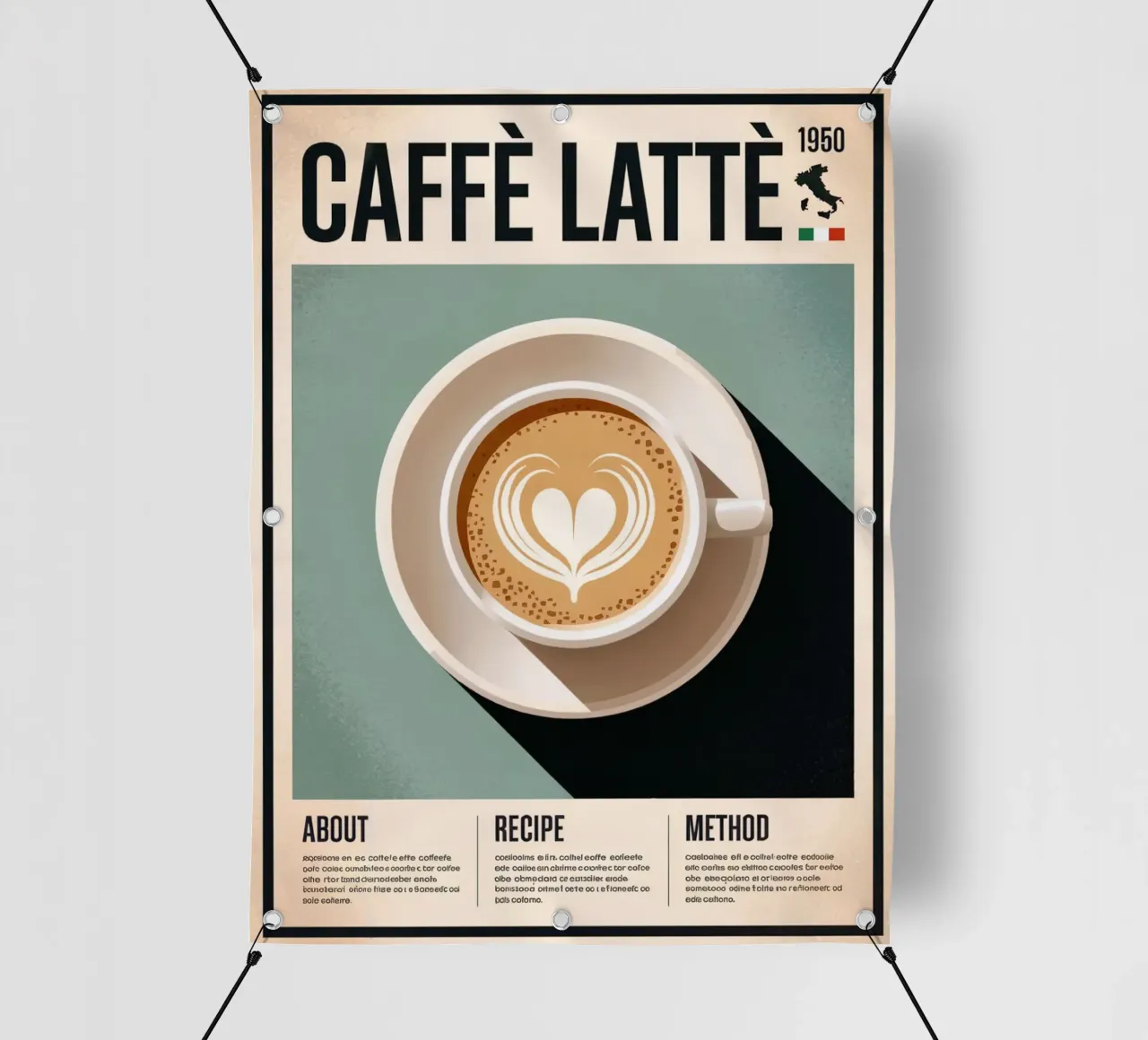 LATTE telo in pvc da Rick Thompson