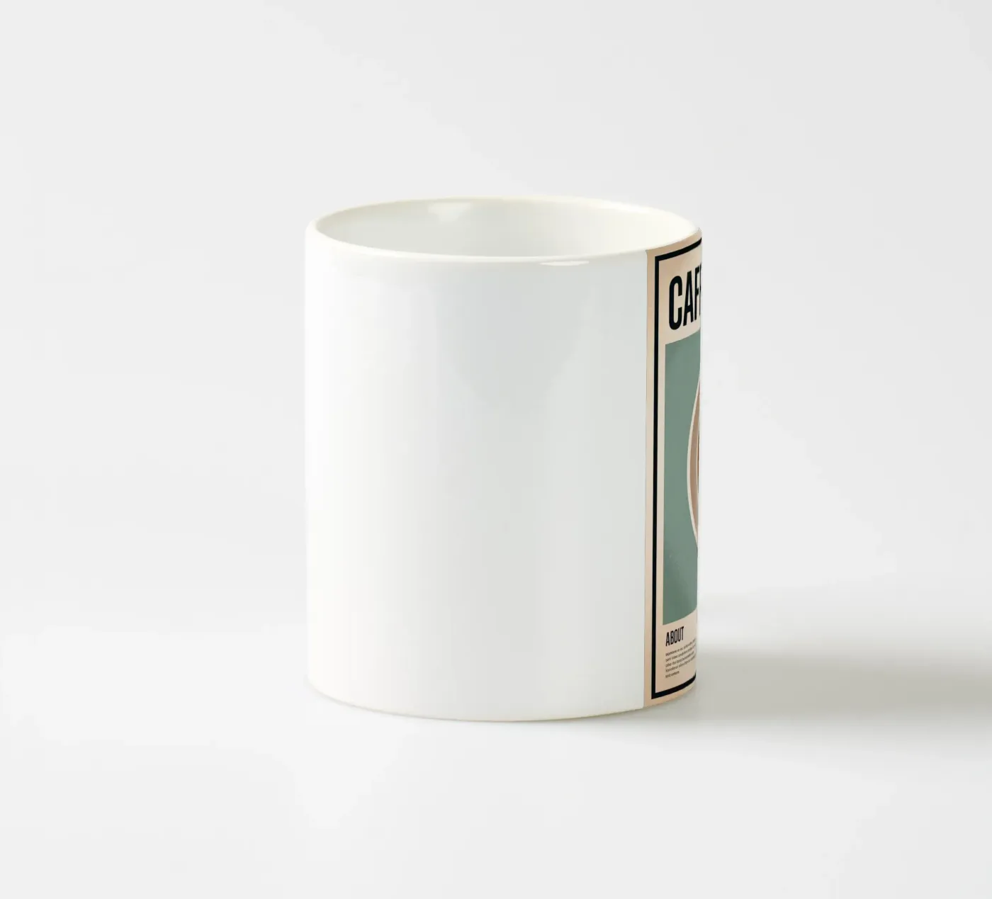 LATTE ceramic mug by Rick Thompson