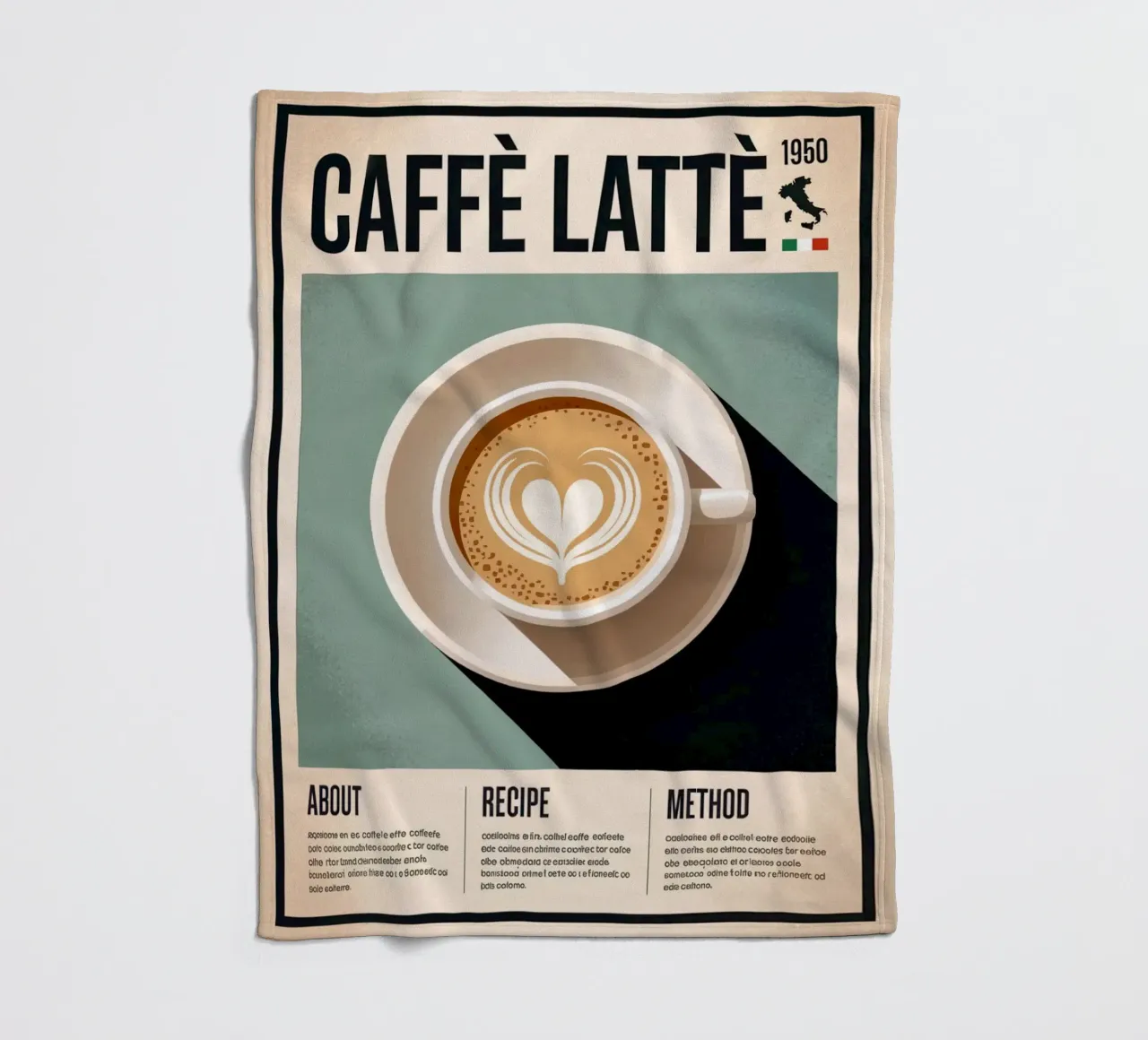 LATTE coperta in pile da Rick Thompson