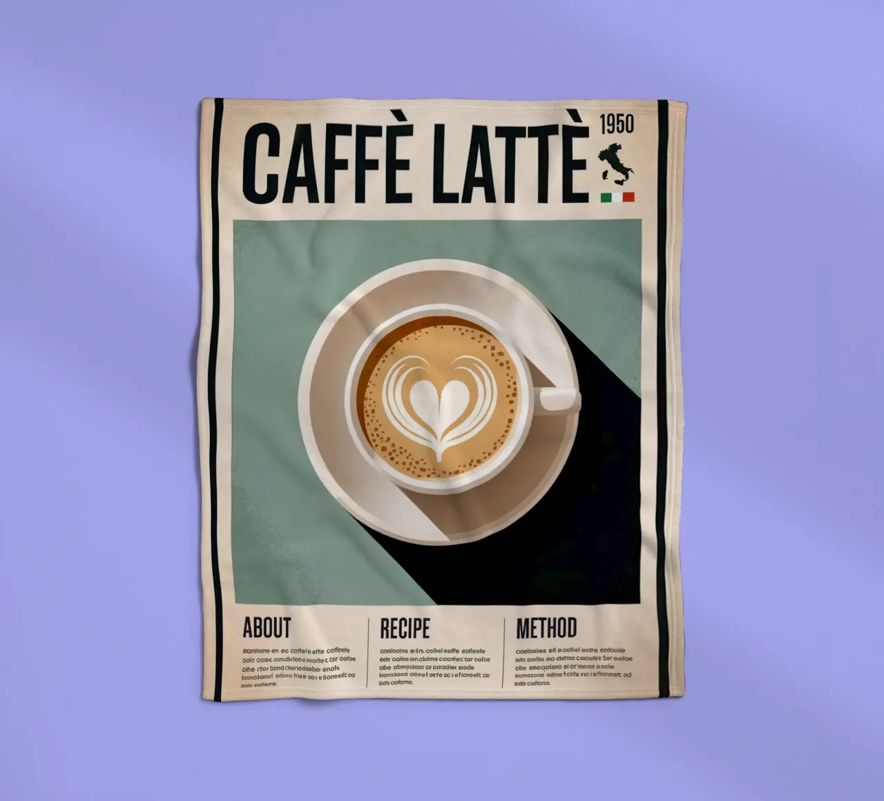 LATTE coperta in pile da Rick Thompson