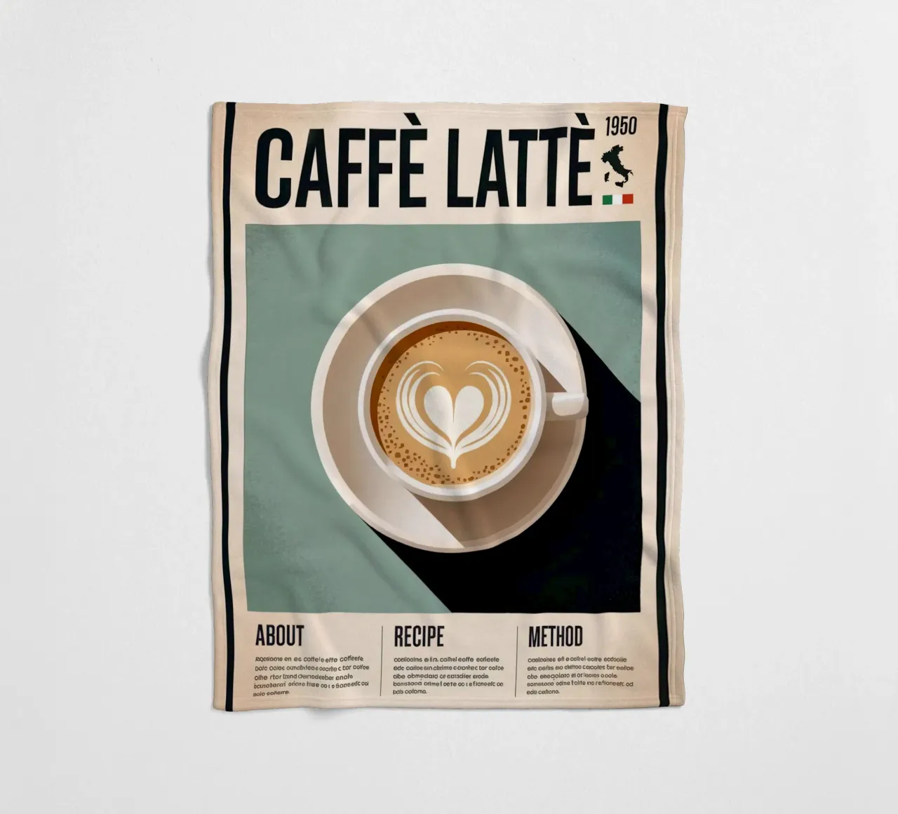 LATTE coperta in pile da Rick Thompson