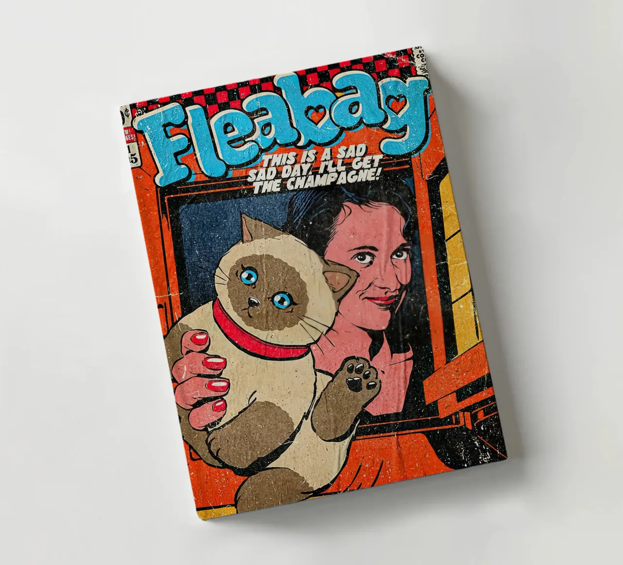 This Is A Sad Day Fleabag And Cat Poster diario da JAMYETY