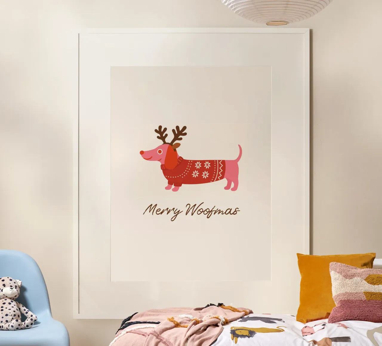 Merry Woofmas carta hahnemühle da Made in Bavaria