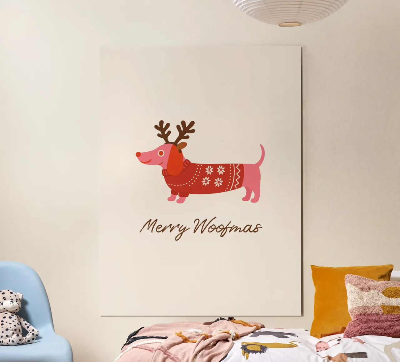Merry Woofmas carta hahnemühle da Made in Bavaria