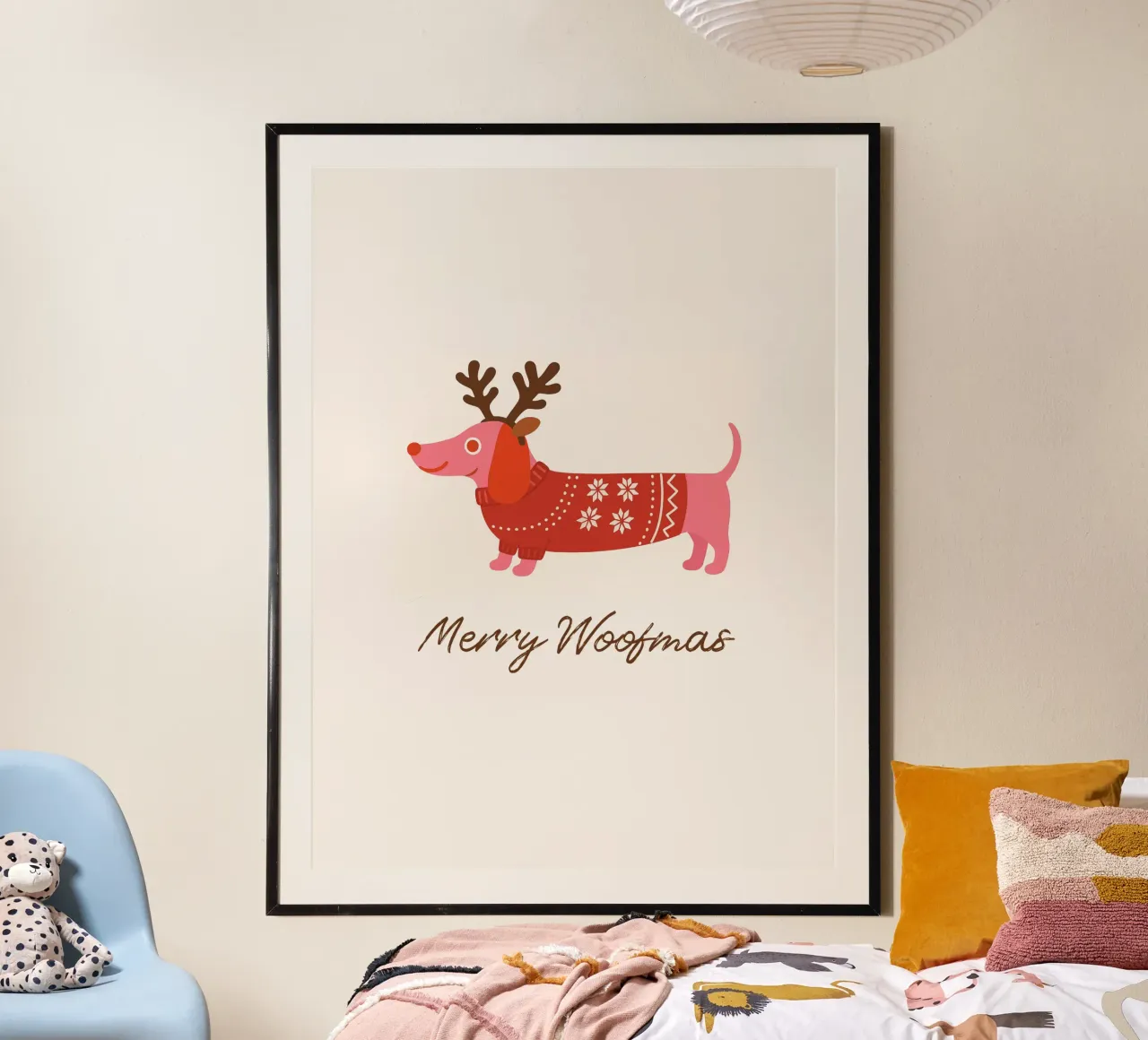 Merry Woofmas carta hahnemühle da Made in Bavaria