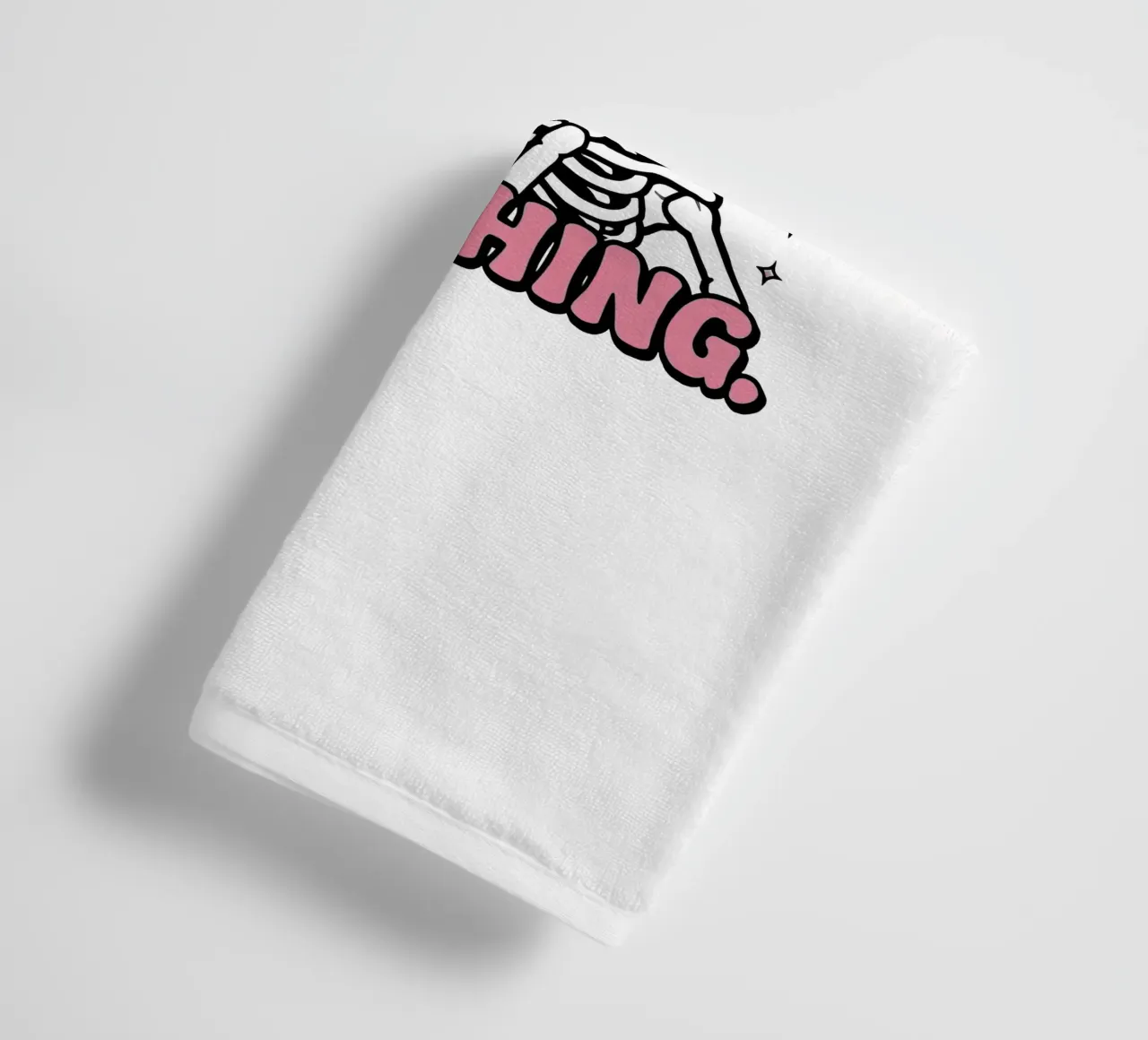 Skeleton Shines towel by TeeLab