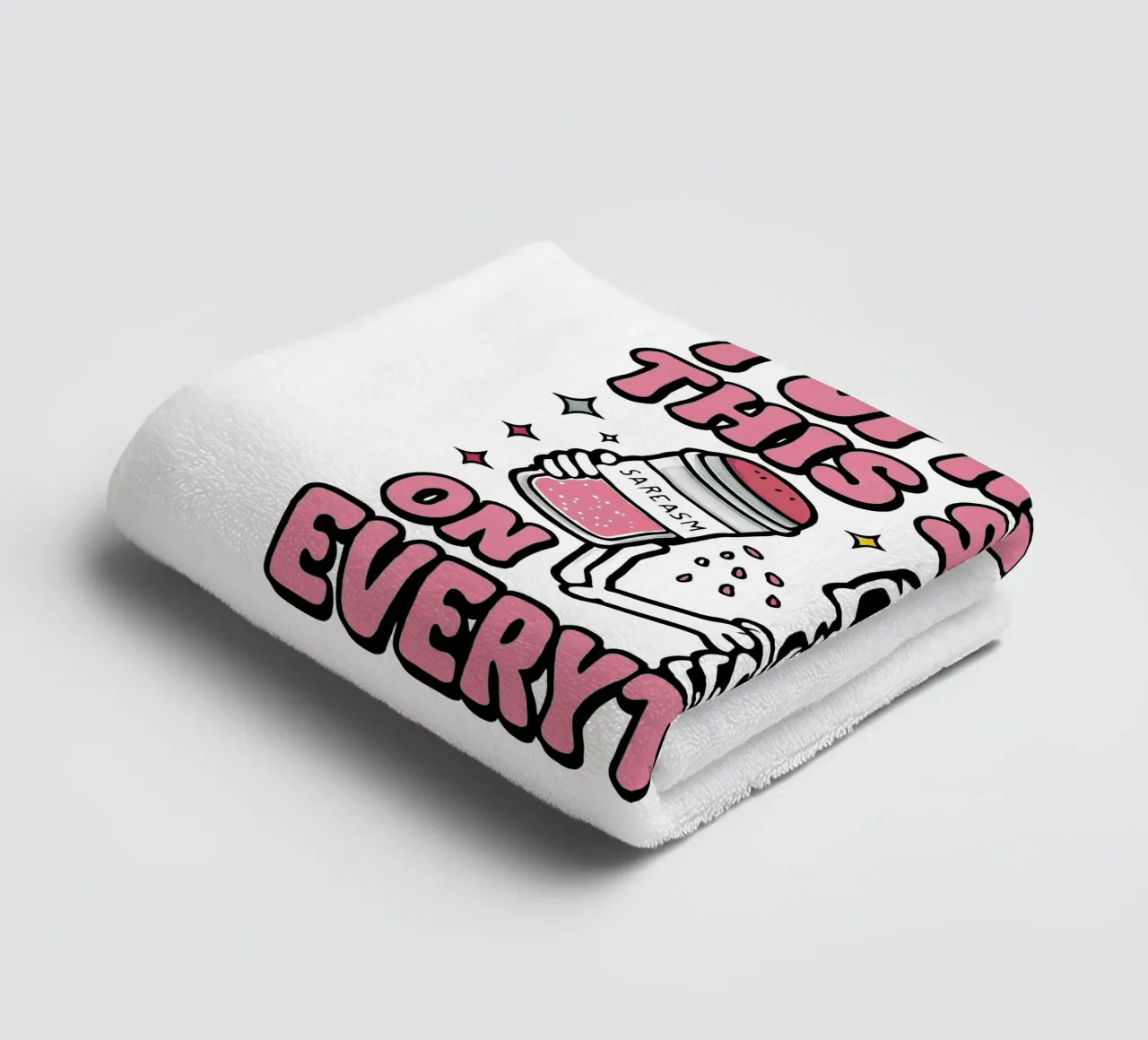 Skeleton Shines towel by TeeLab
