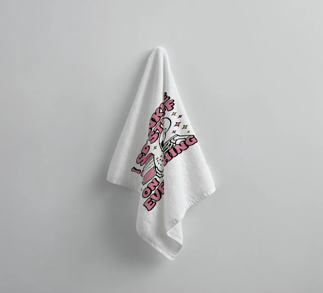 Skelet schittert badhanddoek van TeeLab