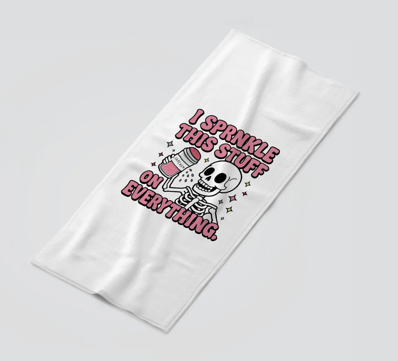 Lo scheletro risplende telo mare da TeeLab