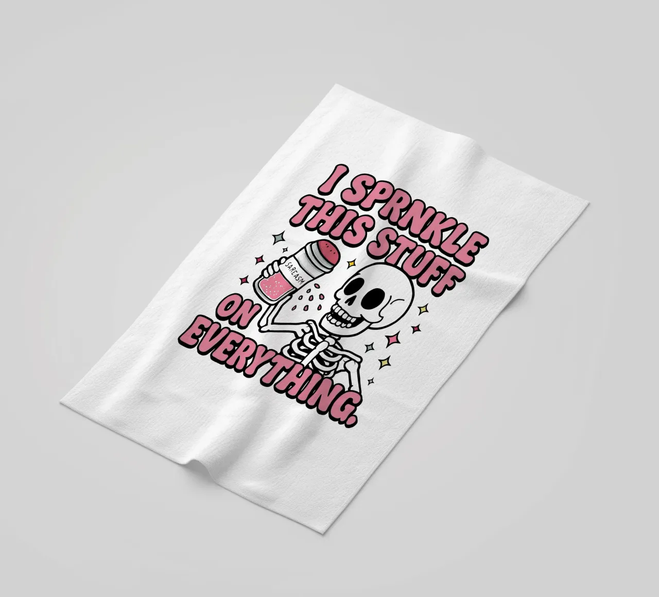 Lo scheletro risplende telo mare da TeeLab