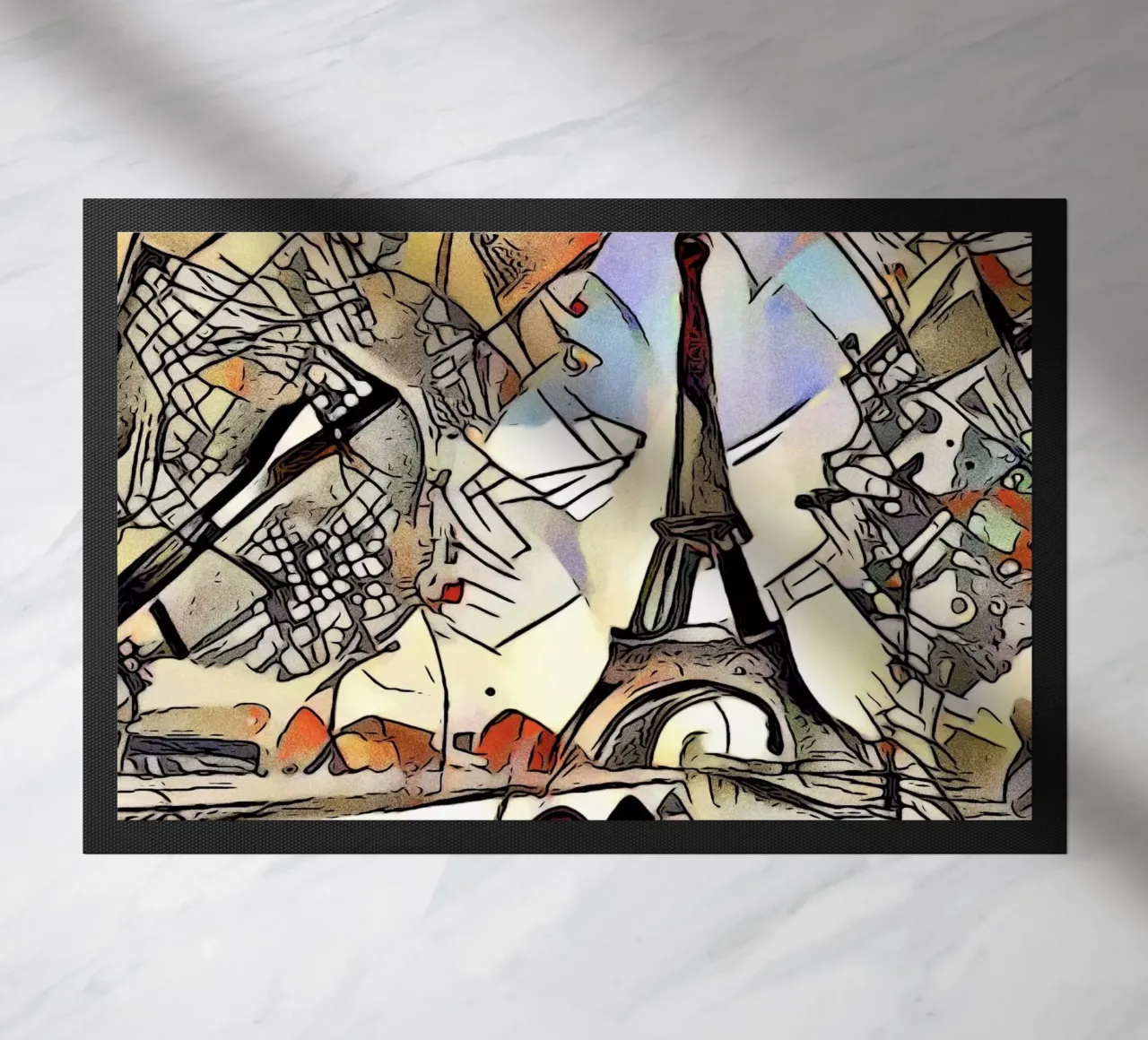 Kandinsky y París nº 2 felpudo de ZAMART