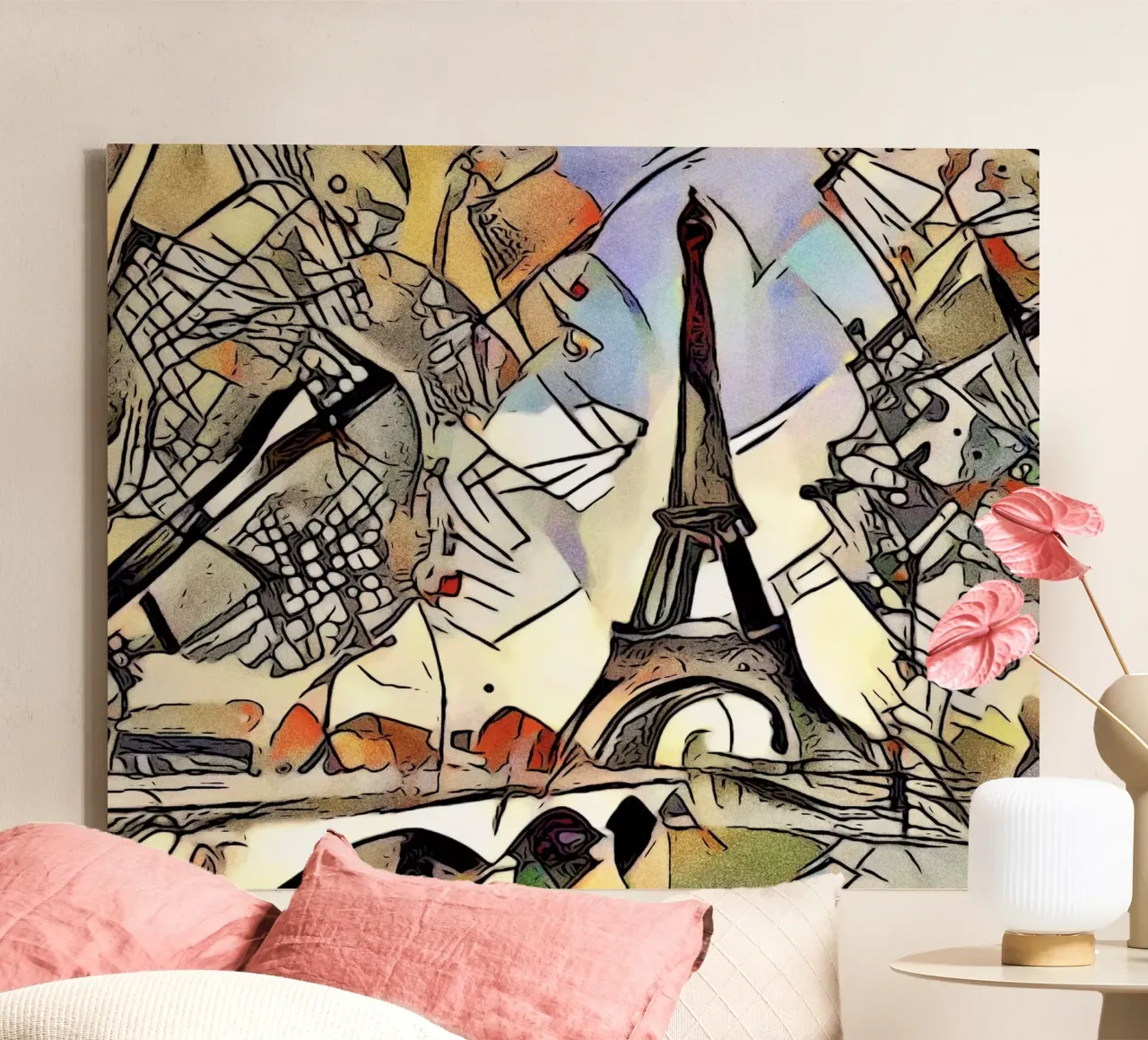 Kandinsky meets Paris #2 canvas by ZAMART