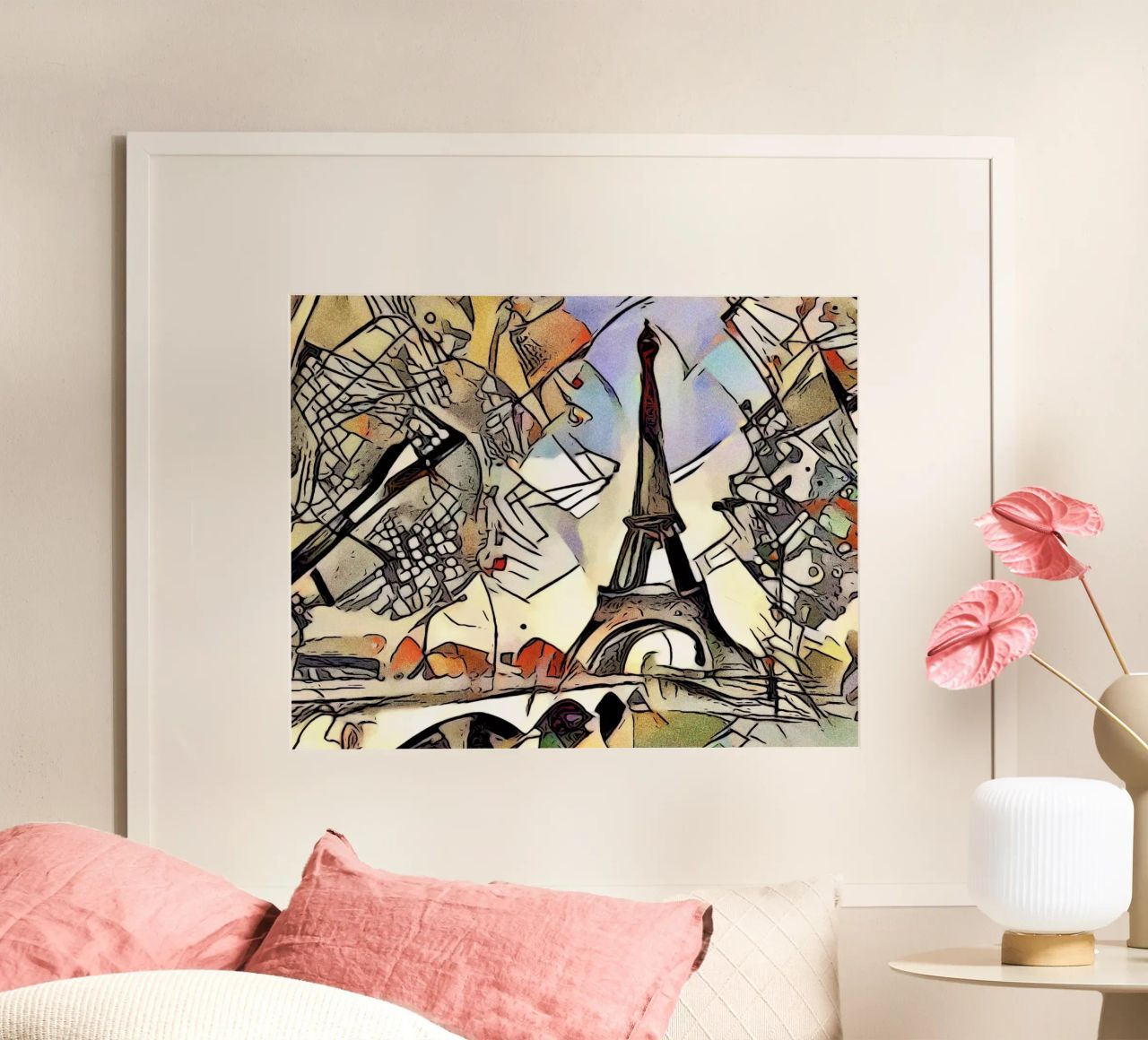 Kandinsky trifft Paris #2 Poster von ZAMART
