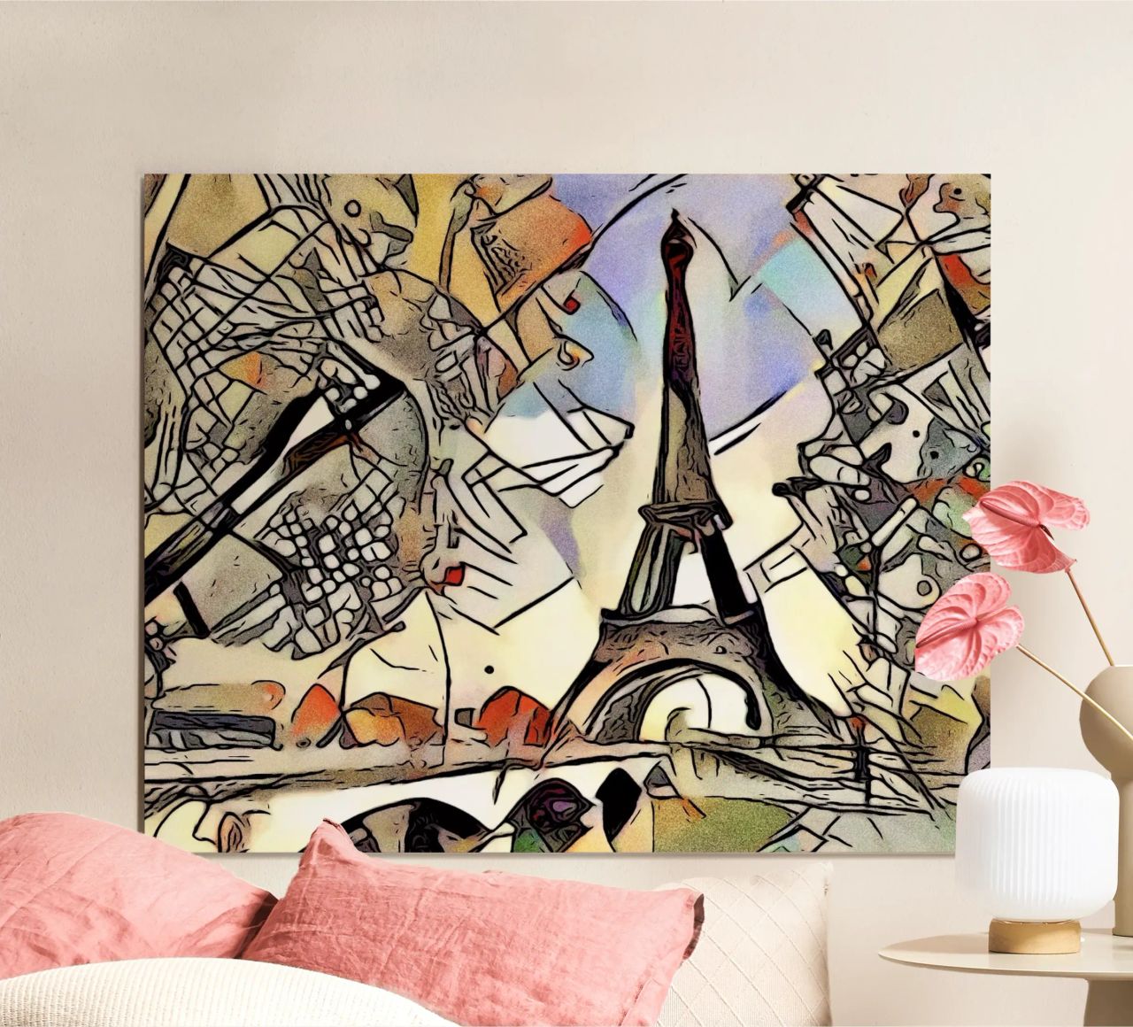 Kandinsky trifft Paris #2 Poster von ZAMART