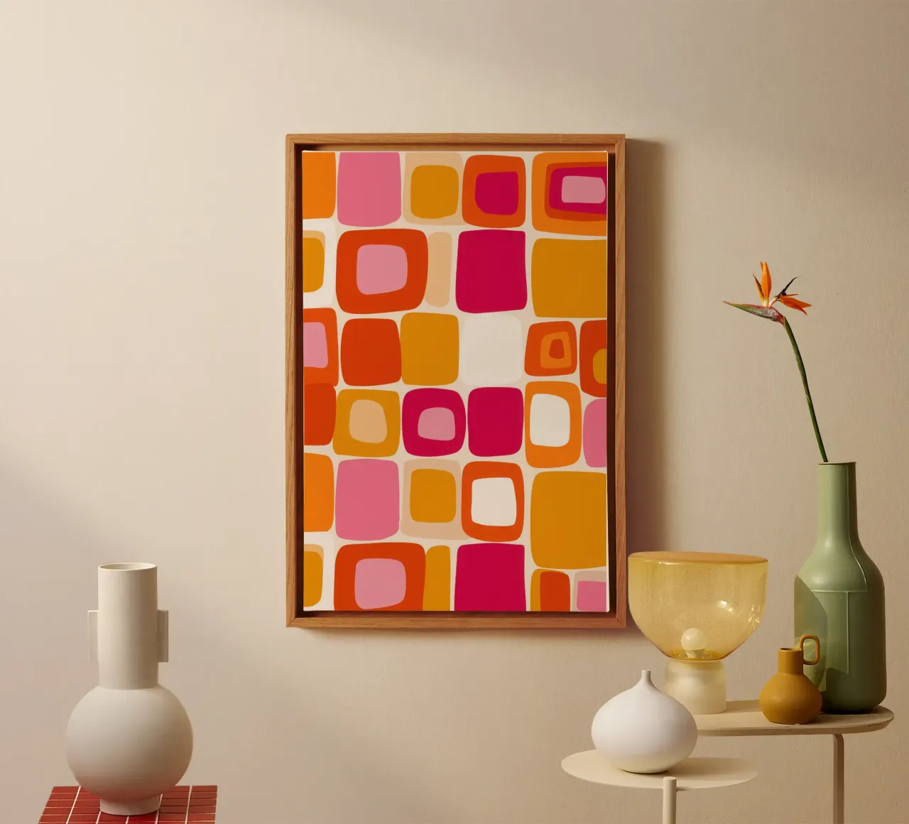 70er Jahre Design | Zeitlos neu interpretiert Leinwand von Autofocus