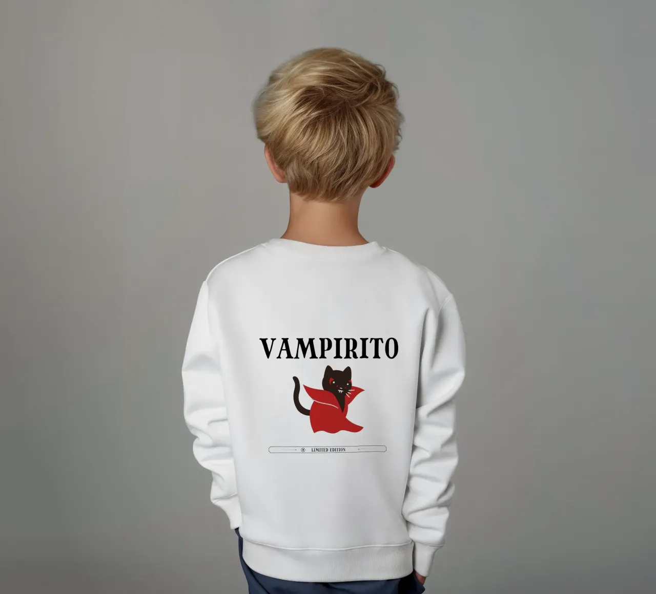 piccolo vampiro felpa bambino da TeeLab