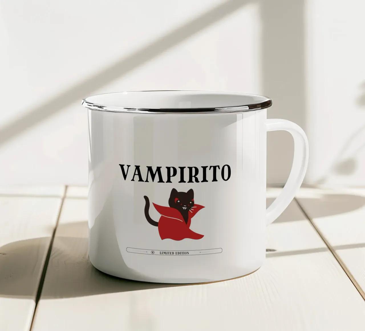 piccolo vampiro tazza in smalto da TeeLab