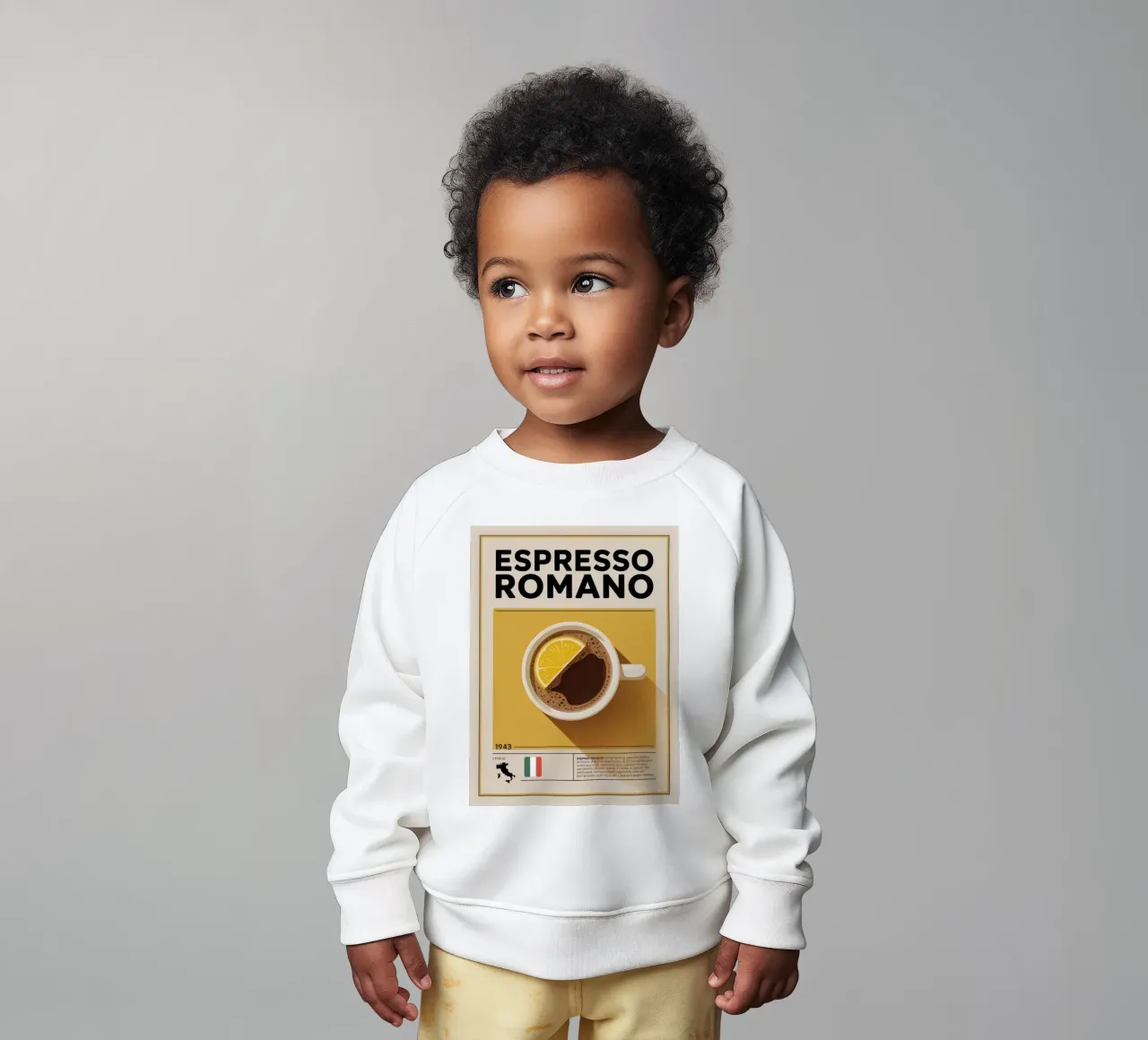 ESPRESSO ROMANA felpa neonato da Rick Thompson