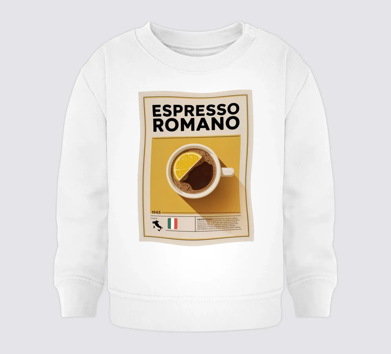 ESPRESSO ROMANA felpa neonato da Rick Thompson
