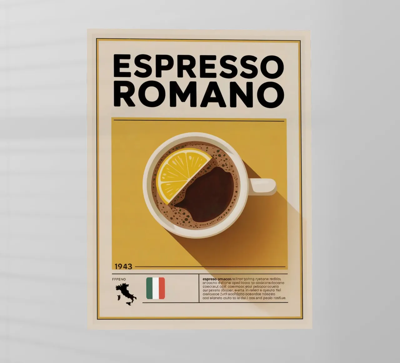 ESPRESSO ROMANA pellicola backlit da Rick Thompson