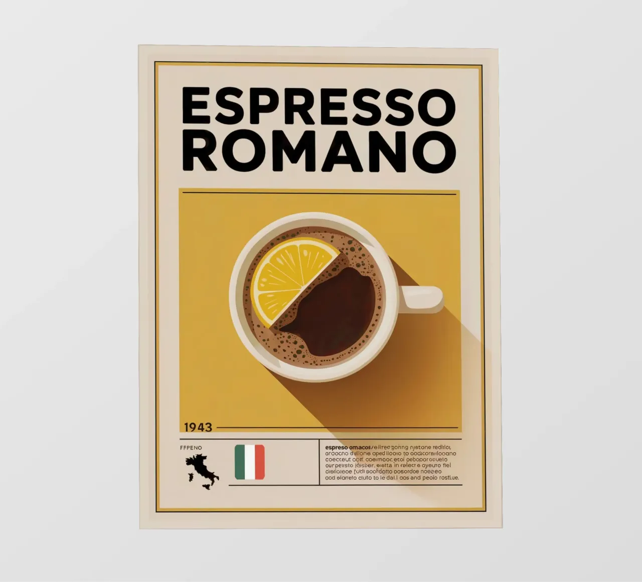 ESPRESSO ROMANA pellicola backlit da Rick Thompson