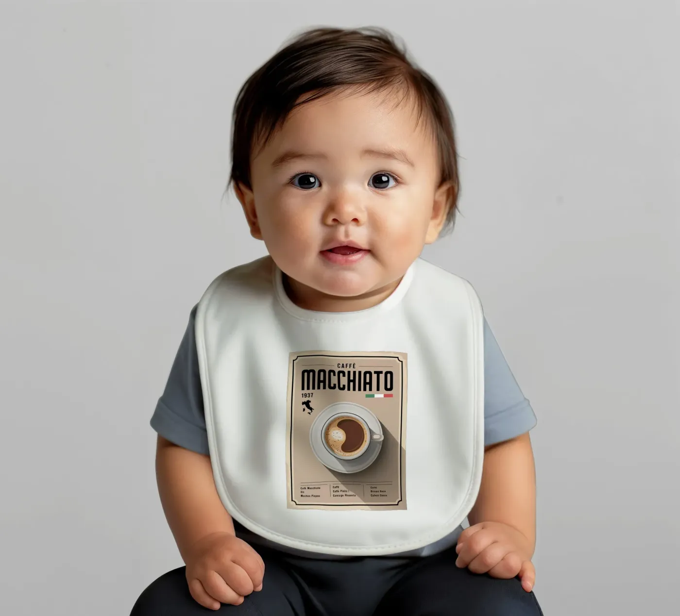 STAINED baby bib by Rick Thompson