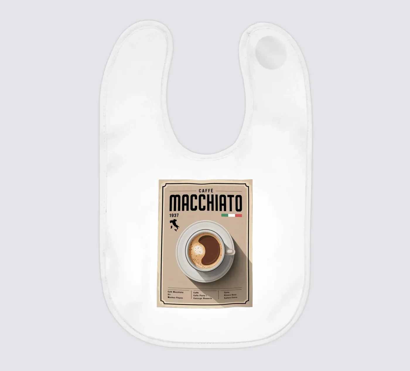 STAINED baby bib by Rick Thompson