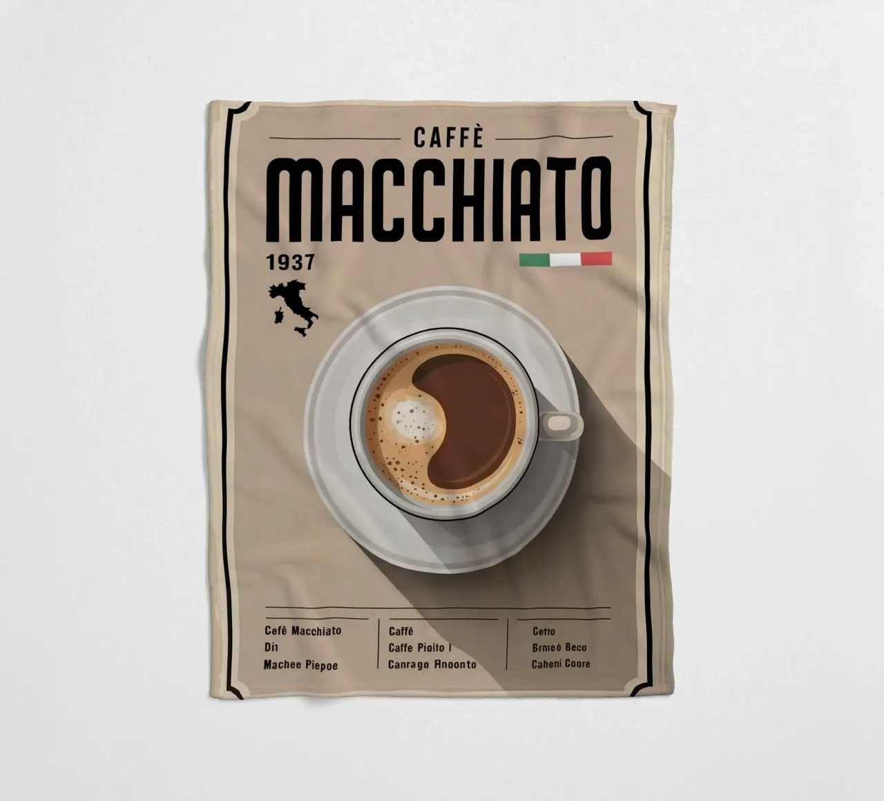 MACCHIATO coperta in pile da Rick Thompson