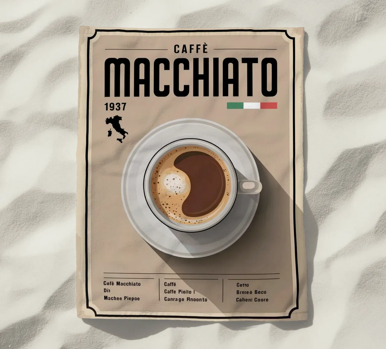 MACCHIATO telo mare da Rick Thompson