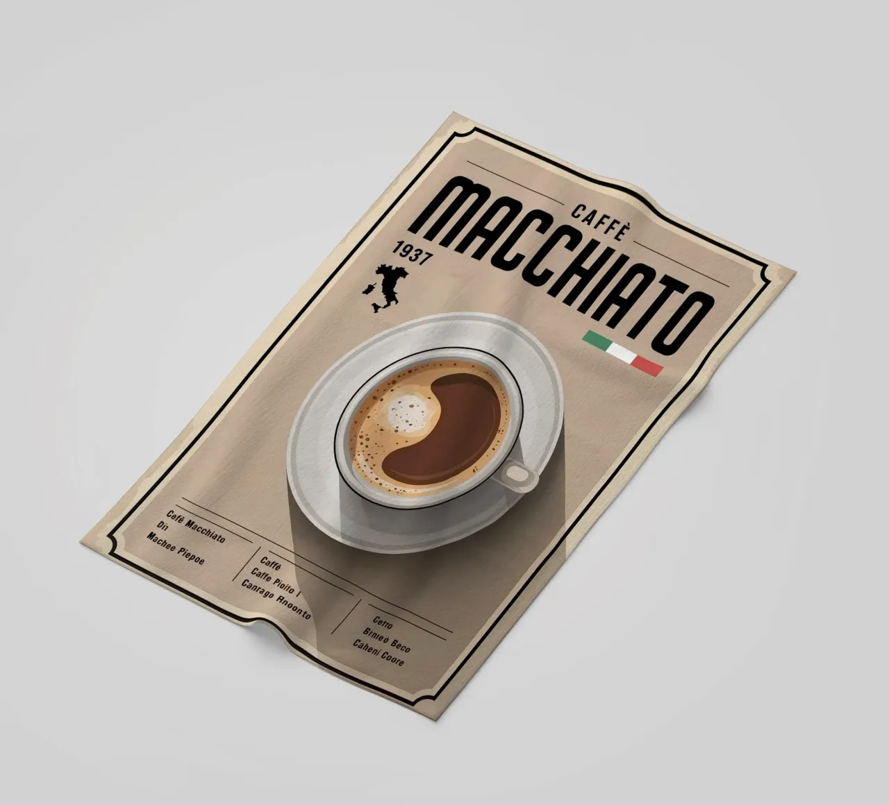 MACCHIATO telo mare da Rick Thompson