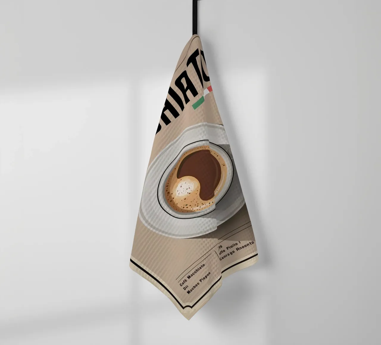 MACCHIATO canovaccio da cucina da Rick Thompson