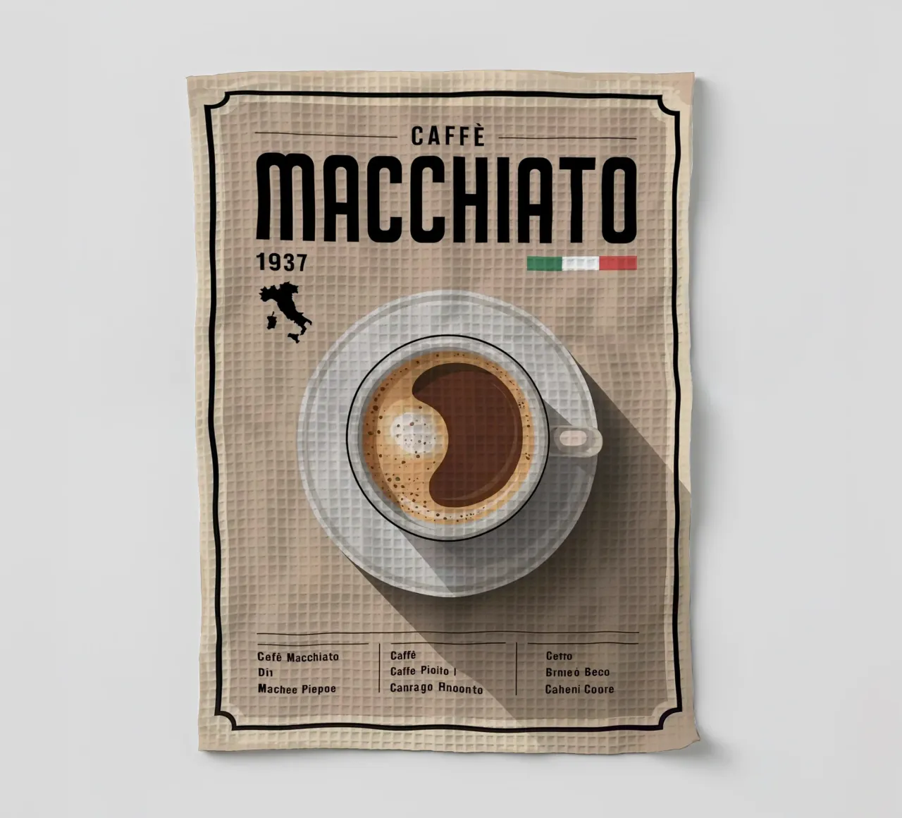 MACCHIATO canovaccio da cucina da Rick Thompson