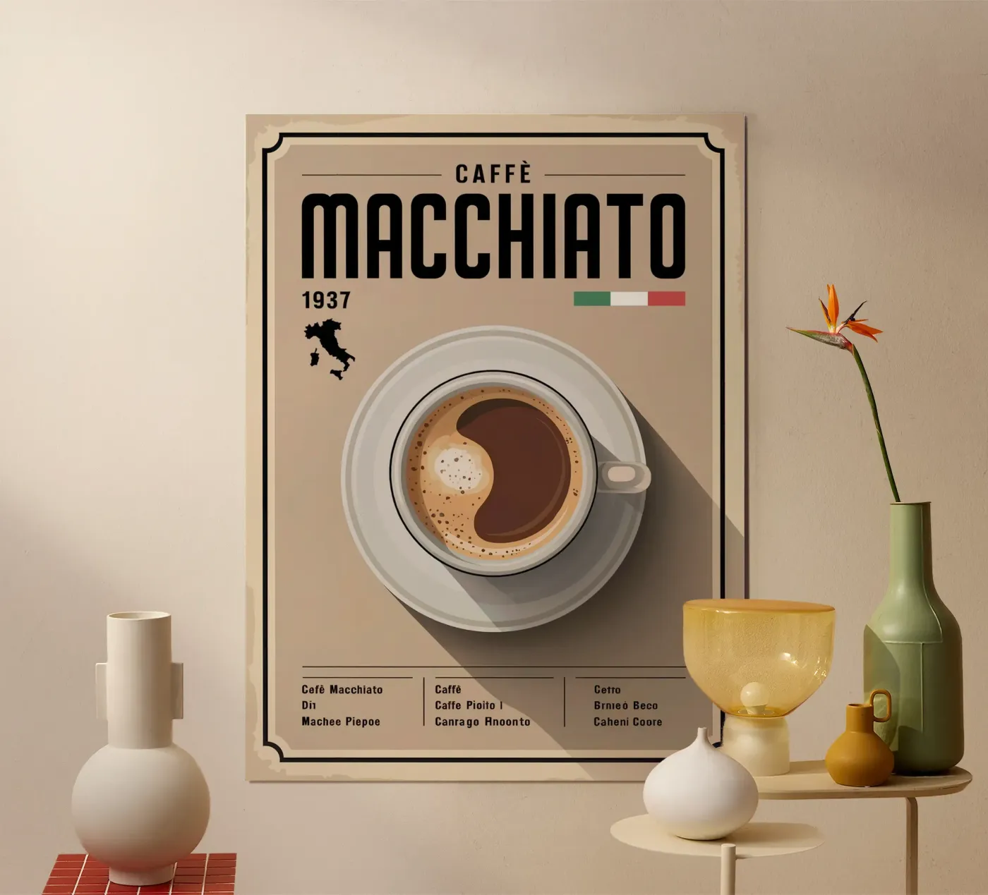 GESTAANDE poster van Rick Thompson