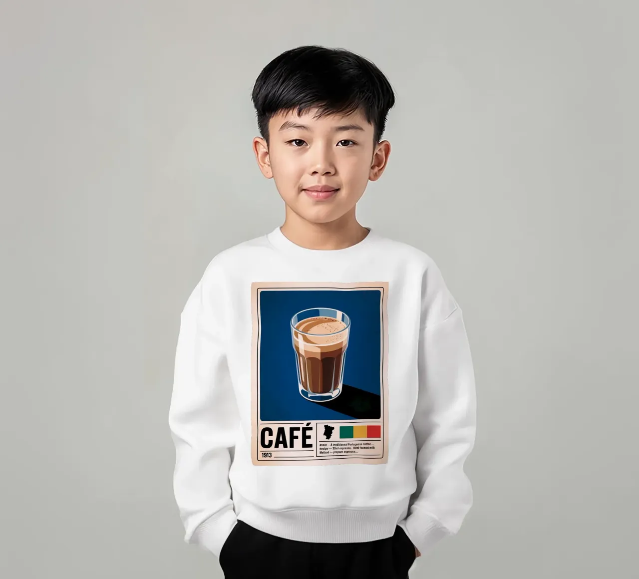 CAFE felpa bambino da Rick Thompson