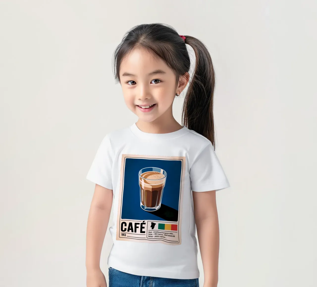 CAFE t-shirt bambini da Rick Thompson