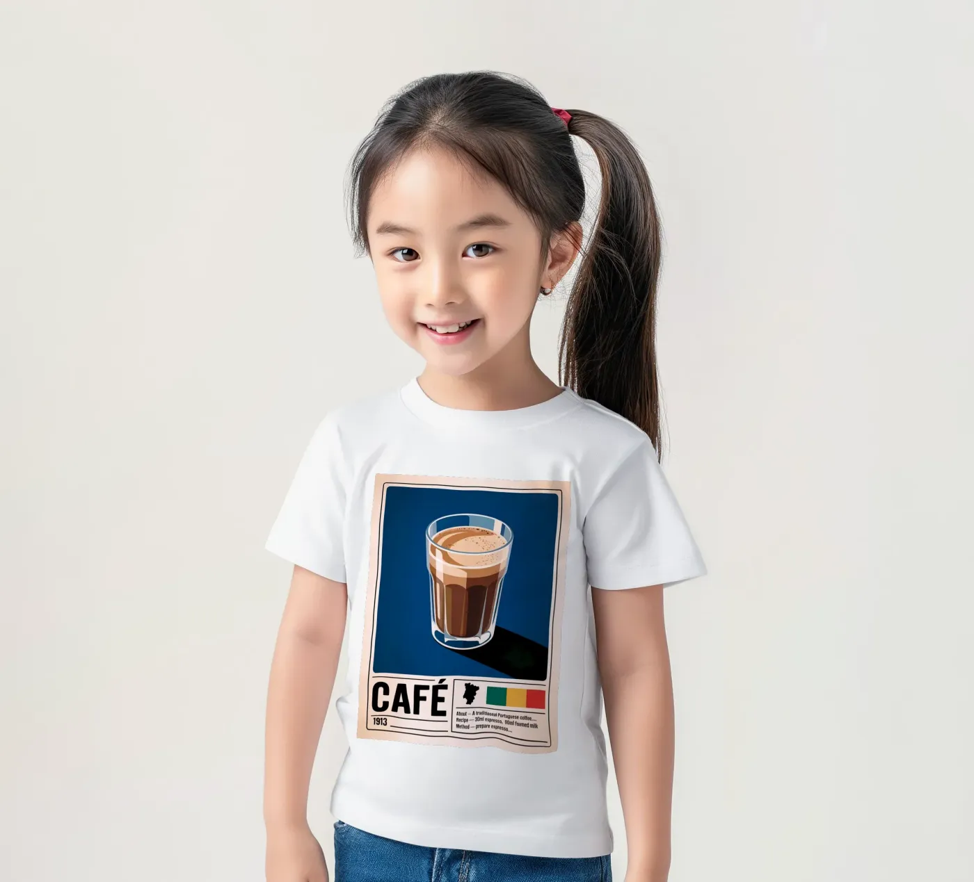 CAFE t-shirt bambini da Rick Thompson