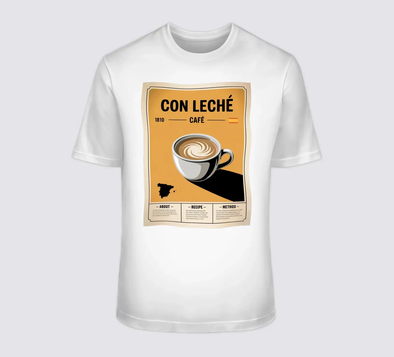 CON LATTE t-shirt da Rick Thompson