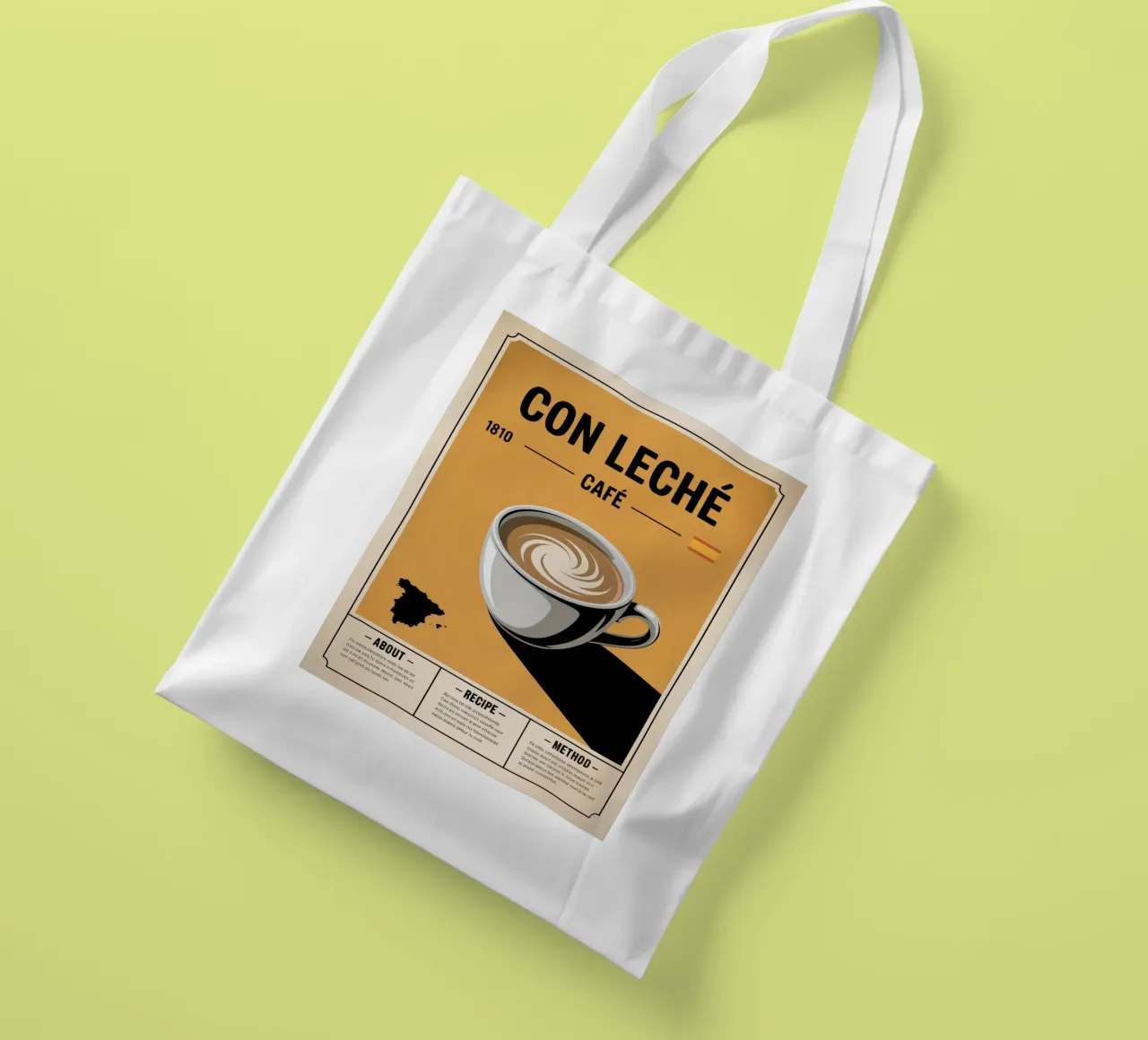 CON LATTE borsa in juta da Rick Thompson
