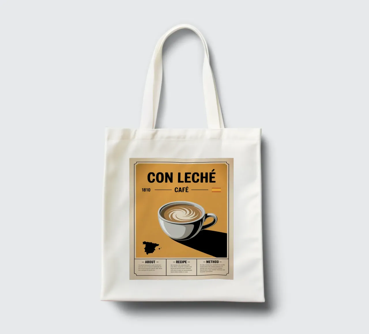 CON LATTE borsa in juta da Rick Thompson