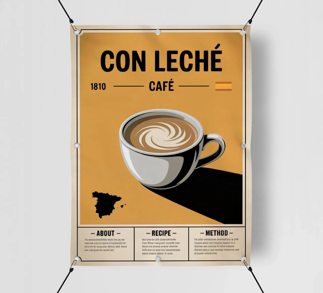 CON LATTE telo in pvc da Rick Thompson
