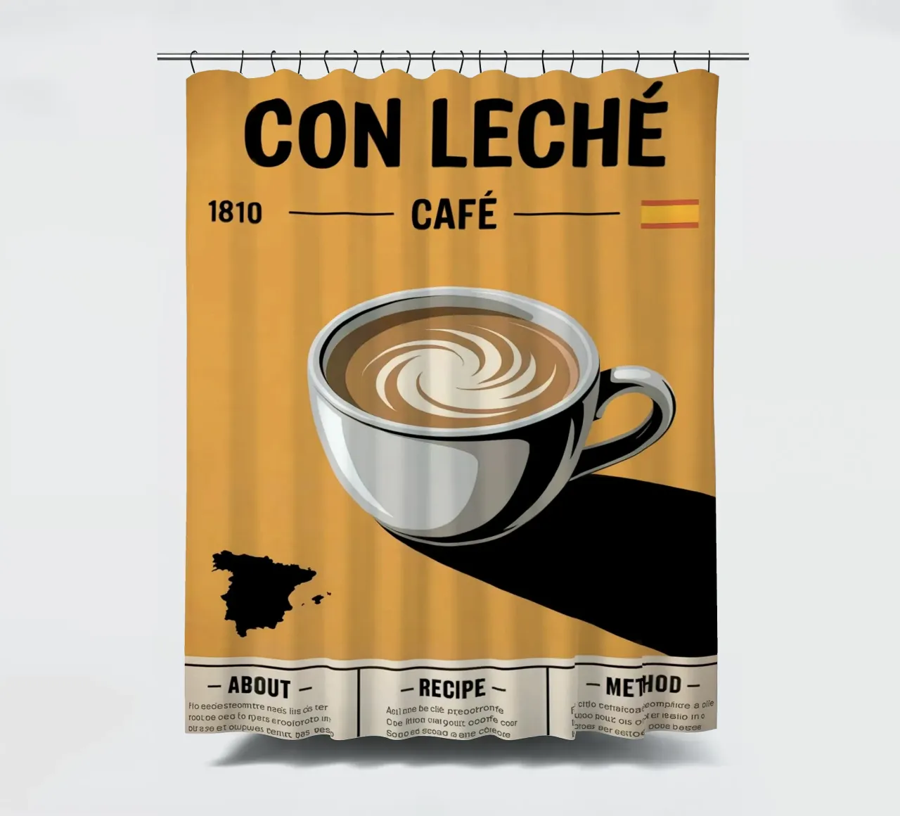 CON LATTE tenda da doccia da Rick Thompson