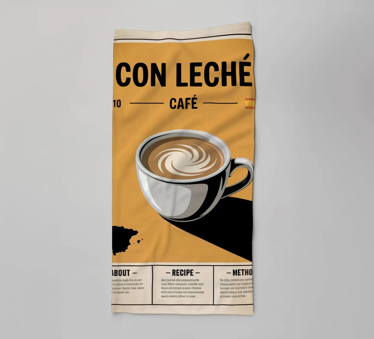 CON LATTE asciugamano da bagno da Rick Thompson