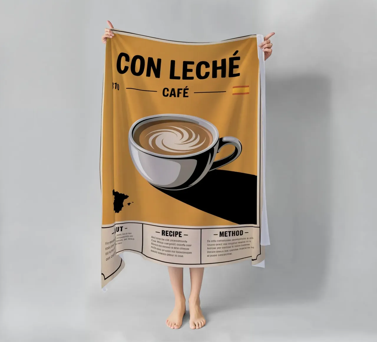 CON LATTE telo mare da Rick Thompson