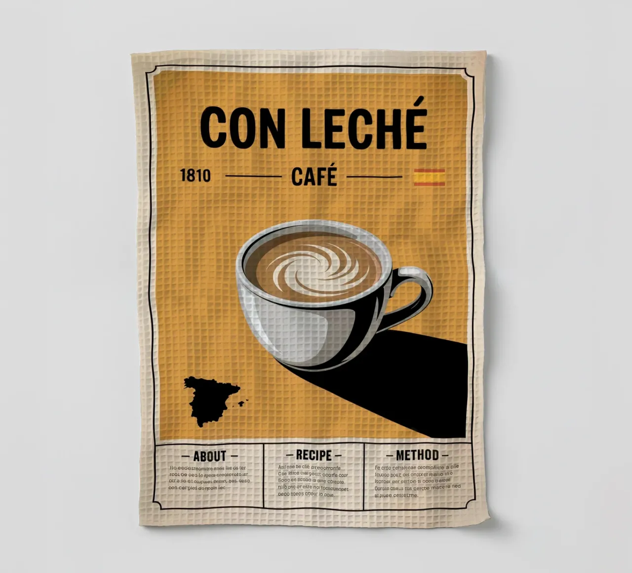 CON LATTE canovaccio da cucina da Rick Thompson