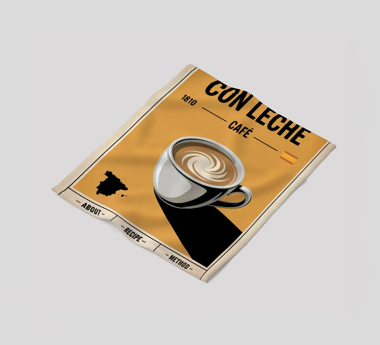 CON LATTE coperta in pile da Rick Thompson