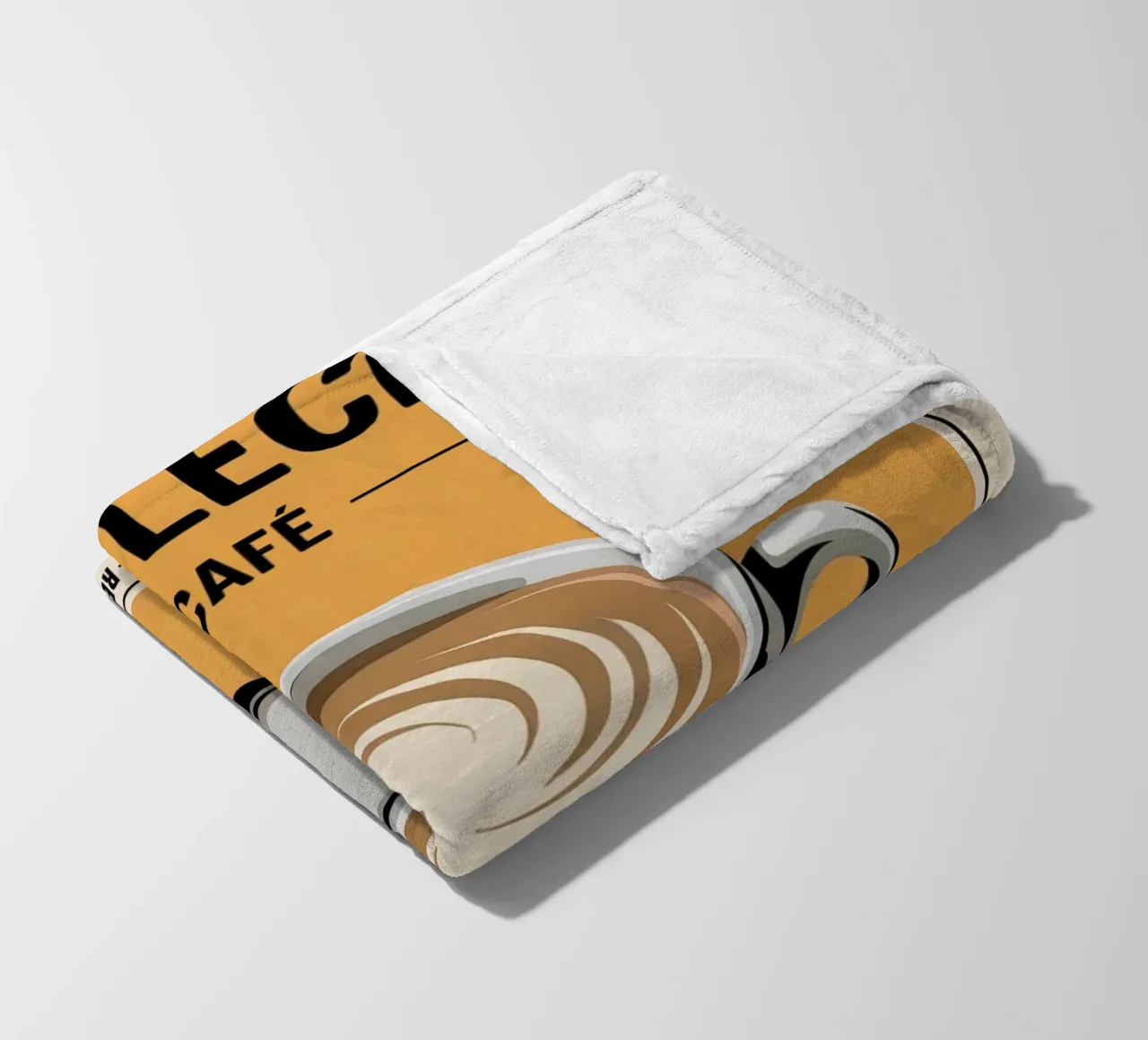 CON LATTE coperta in pile da Rick Thompson