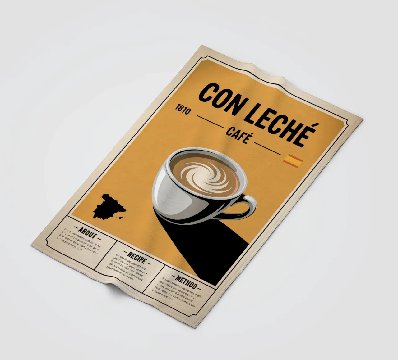 CON LATTE coperta in pile da Rick Thompson