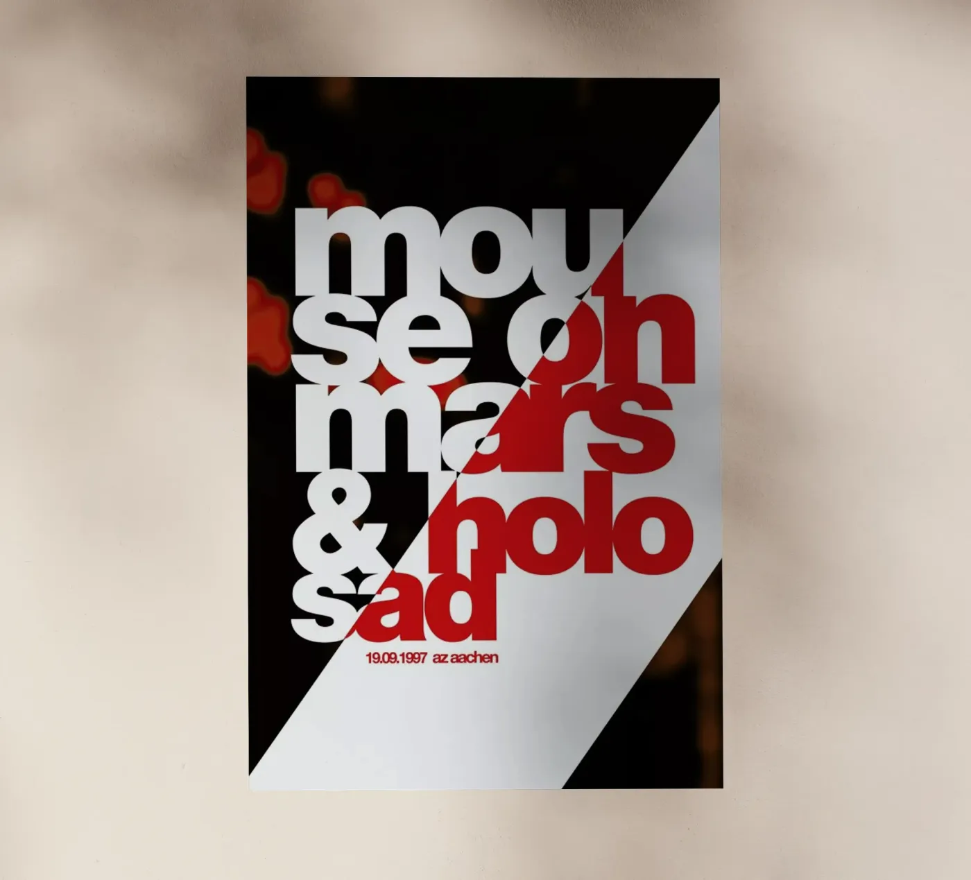 Mouse On Mars backlit folie van Stephan Kochs
