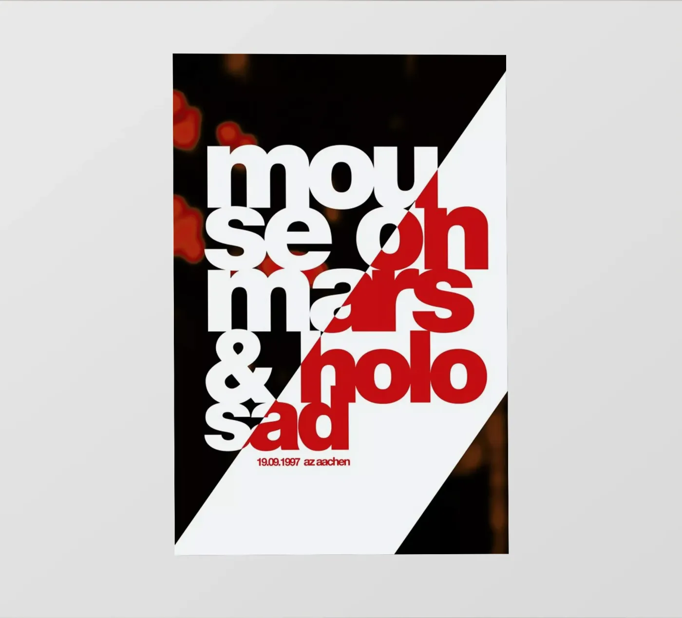Mouse On Mars backlit folie van Stephan Kochs